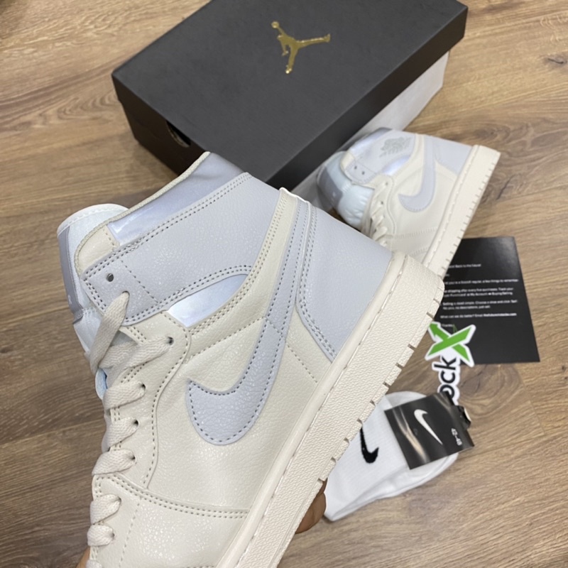 GIÀY JD1 MID KEM XÁM PHẢN QUANG 1:1 SC [ FREESHIP + BOX ]