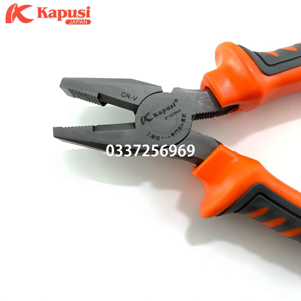 Kìm điện đa năng cao cấp thép CR-V Kapusi 6inch - 150mm