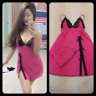 Váy ngủ thun lưới cao cấp