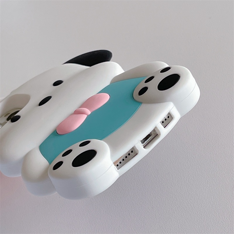 Ốp Điện Thoại Silicon In Hình Chú Chó Ba Chiều Cho iPhone XS Max 11ProMax 12ProMax 13ProMax