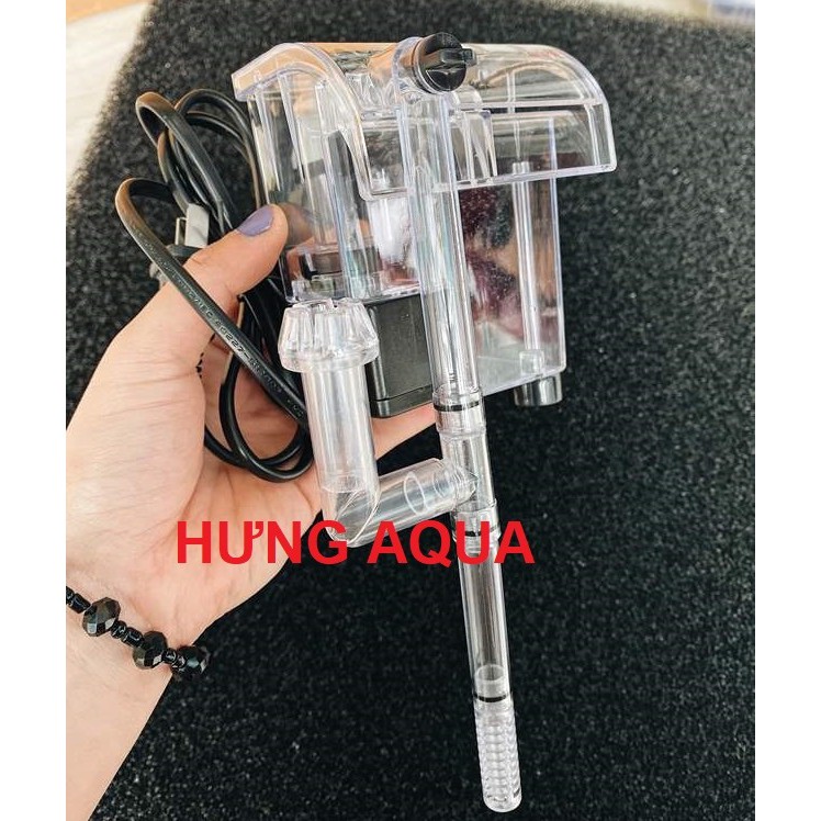 Lọc thác - lọc thác mini treo bể cá cảnh - lọc thác treo thành bể XP-03, XP-06 (kèm lọc váng và Vật liệu lọc)