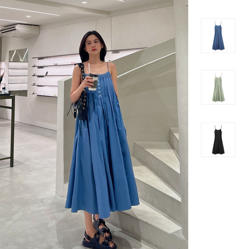Đầm Maxi Nữ Pleated Neckline , Chất Vải kate ướt Thoải Mái , WDD000172 , SOMEHOW