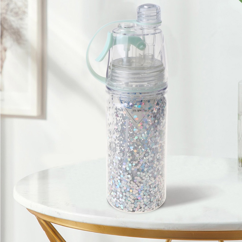 Bình Nước Hai Lớp Dung Tích 350ml Chống Tràn Tiện Dụng