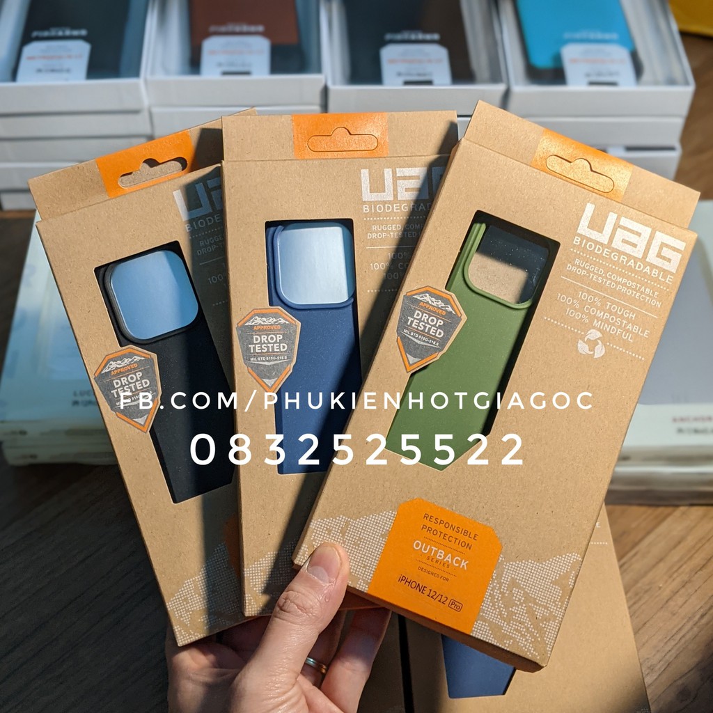 (Sẵn VN) Ốp lưng chống sốc UAG BIODEGRADABLE OUTBACK Iphone 13 Pro max / 13 Pro / 13 / 12 Promax / 12 / 11 / XR