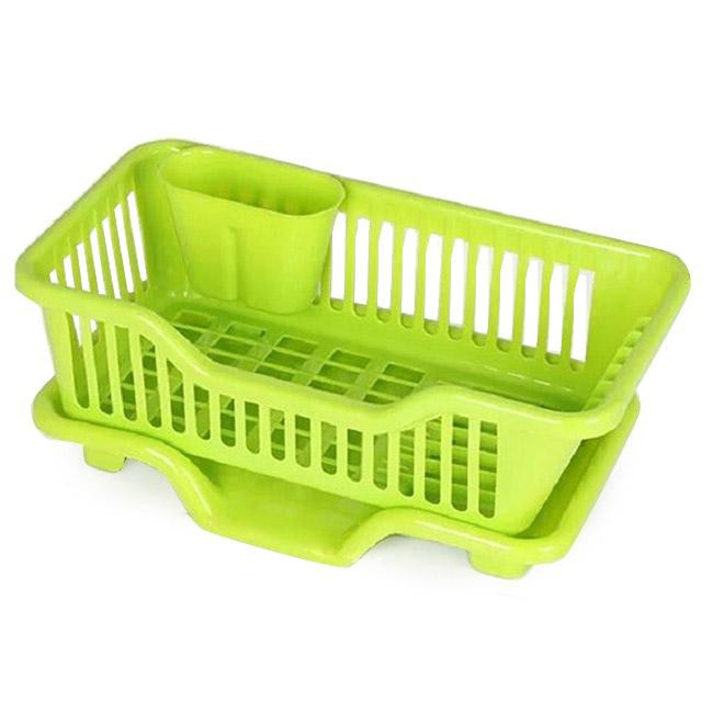 Rỗ úp chén dĩa, có khay để ống đũa ráo nước, có khay hứng nước | BigBuy360 - bigbuy360.vn