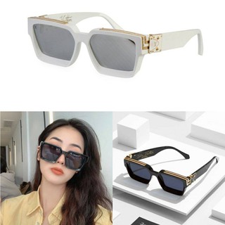 KÍNH MÁT NAM NỮ THỜI TRANG VUÔNG TO LV MỚI MẠ FULL VIỀN VÀNG 96007