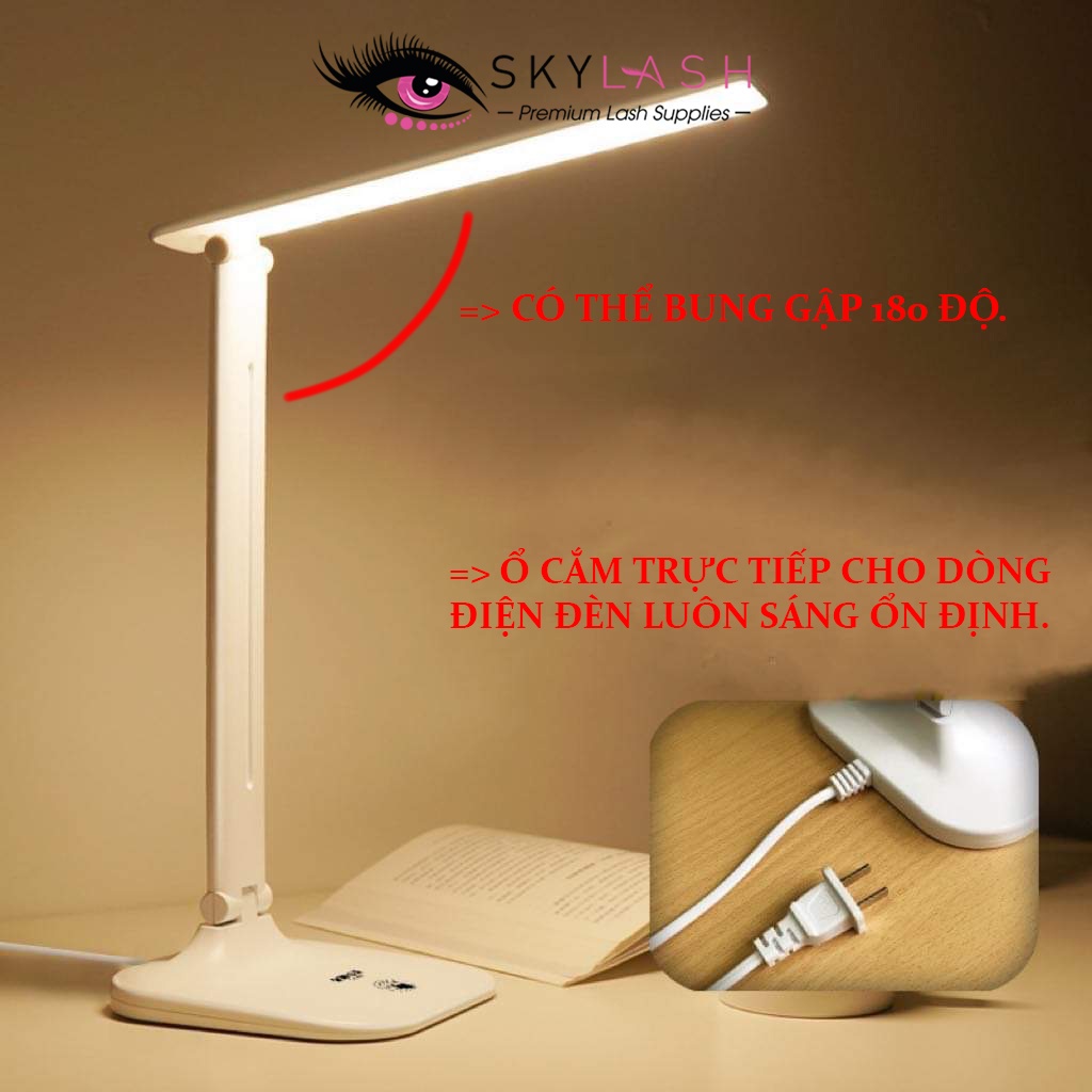 Đèn led để bàn nối mi ( đèn dài 48 bóng) - nối mi - tạo fan - dụng cụ nối mi