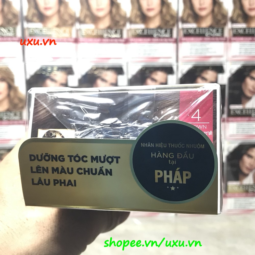 Thuốc Nhuộm Tóc Số 4  Loreal Paris Excellence Cream Dưỡng Tóc, Phủ Bạc, Với uxu.vn Tất Cả Là Chính Hãng.