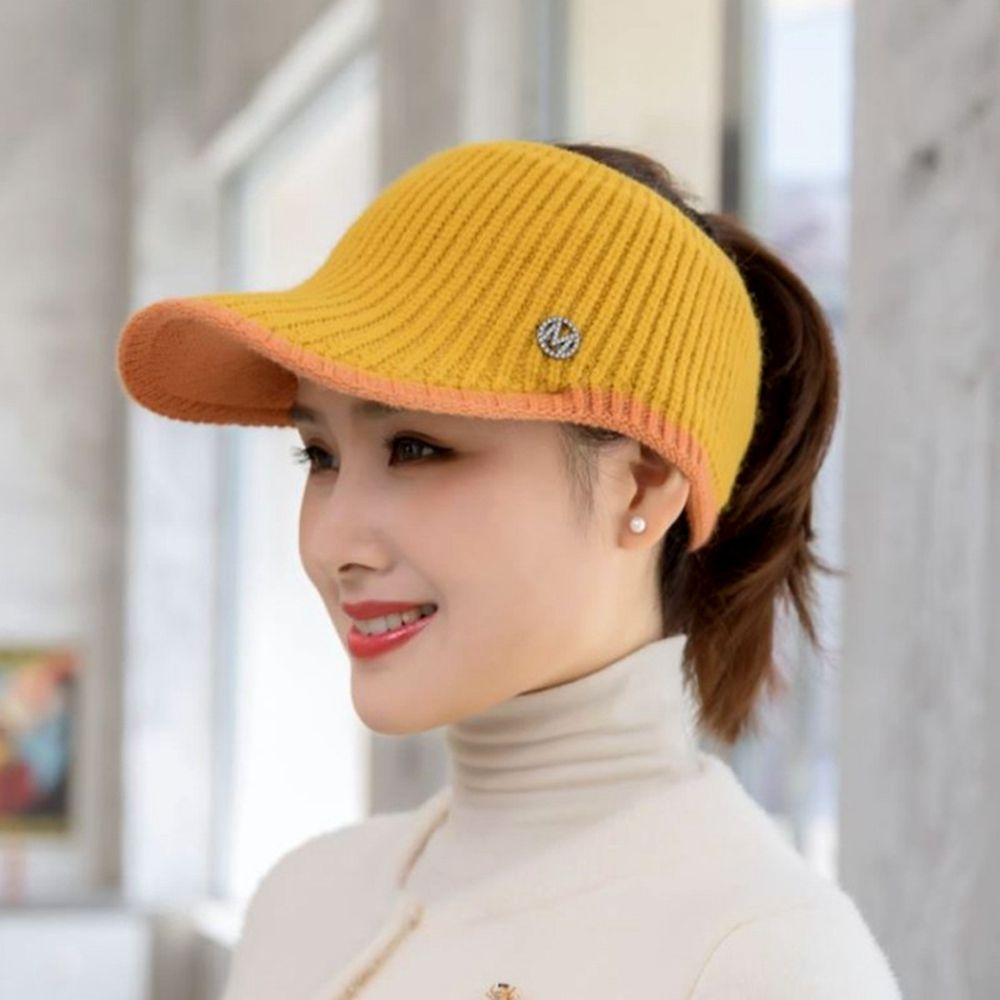 QQMALL Mũ Lưỡi Trai Dệt Kim In Chữ M Phong Cách Hiphop