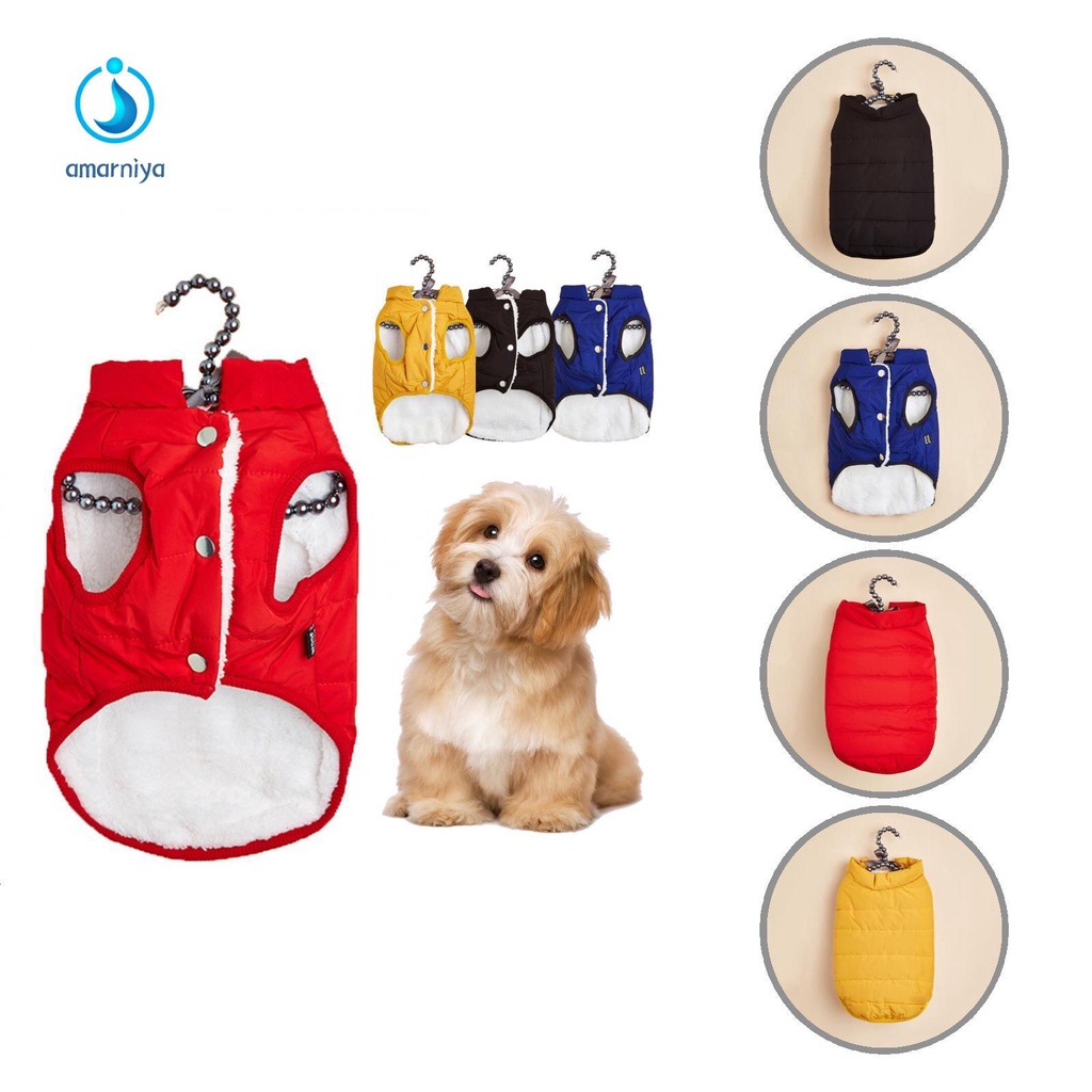 AMAR Áo khoác phao cỡ nhỏ vừa thoải mái cho thú cưng