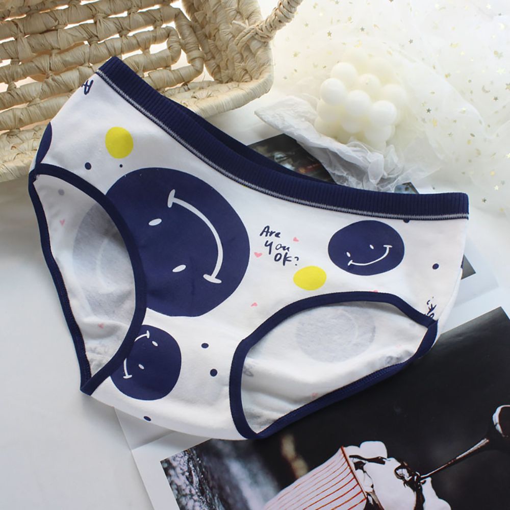 Quần lót nữ họa tiết mặt cười dễ thương