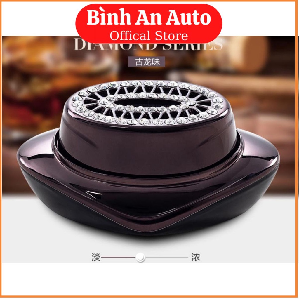 Nước Hoa Ô Tô Đính Đá Mùi Thơm Mát, Nước Hoa Trang Trí Xe Hơi Cao Cấp - Bình An Auto