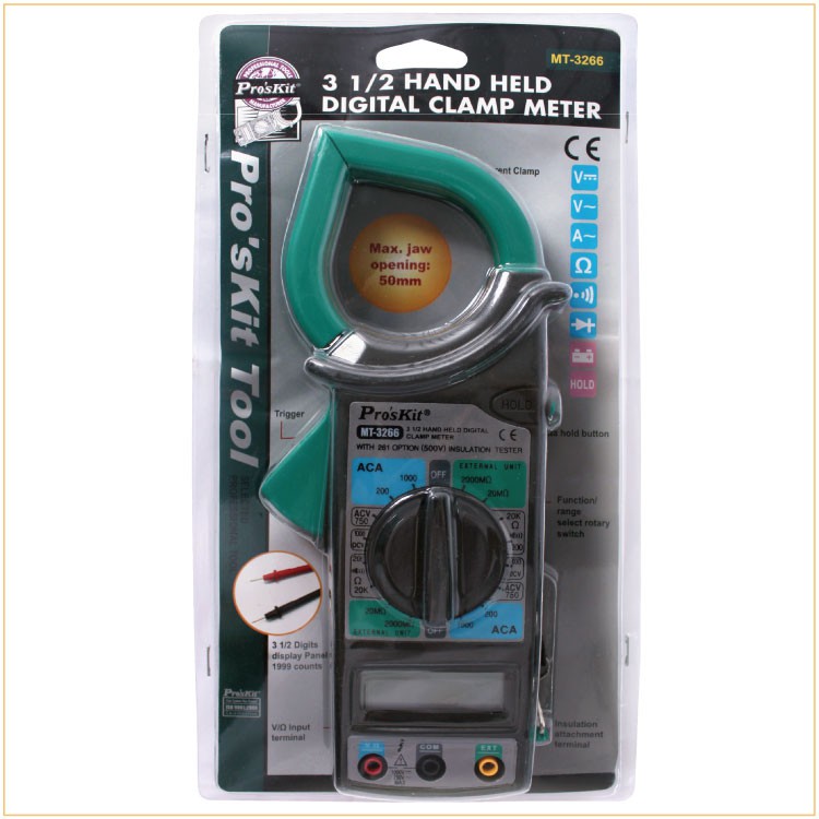 🚚FREESHIP Ampe Kìm kẹp dòng AC Pro'skit MT-3266 Ampe kìm Proskit MT-3266