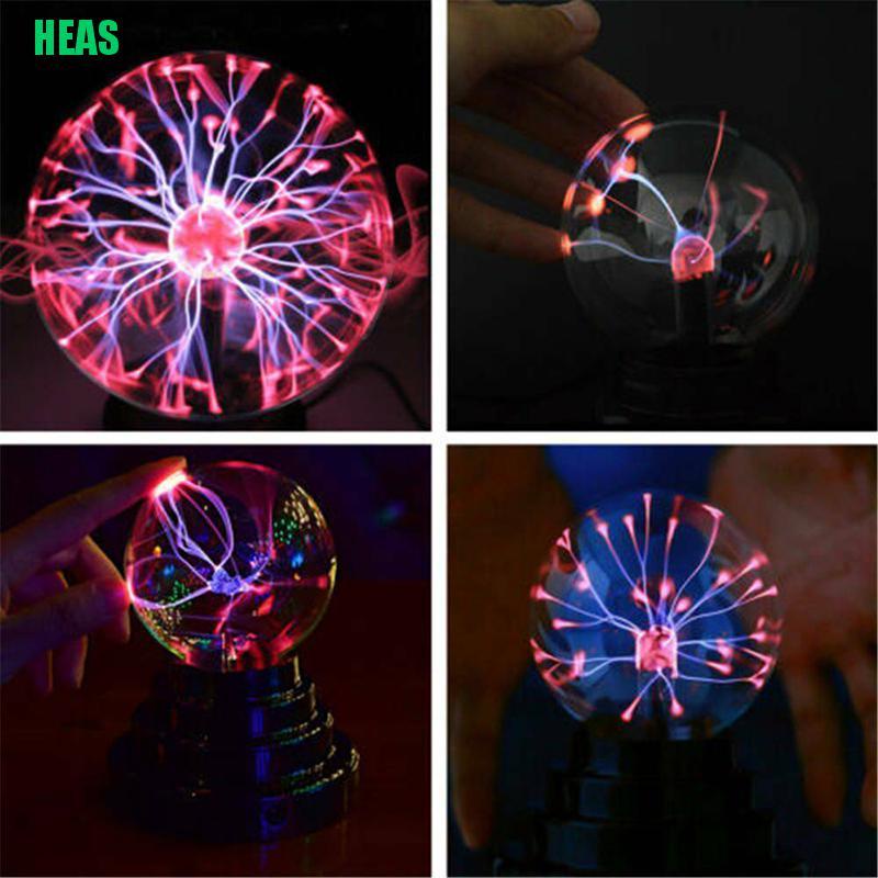 Đèn để bàn hình quả cầu ma thuật bằng kính plasma phong cách