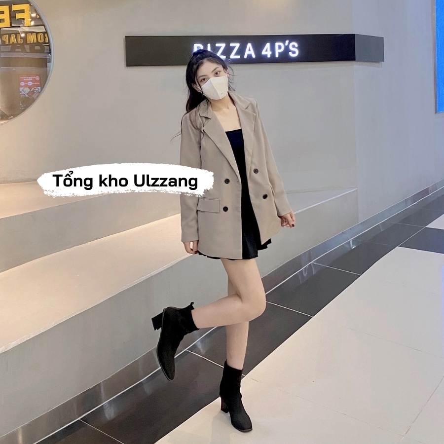 Áo Blazer 2 lớp dày dặn phong cách Ulzzang Áo khoác nữ | BigBuy360 - bigbuy360.vn