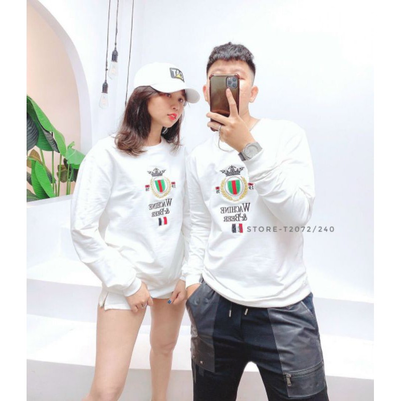 Áo Thun Tay Dài Cặp Nam Nữ Chất Cotton Đẹp