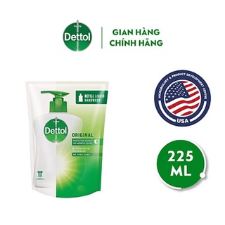 Nước rửa tay dettol diệt khuẩn 225g dạng túi
