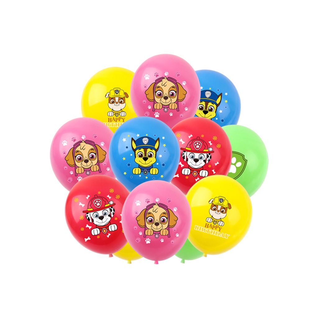 Bộ Bong Bóng Trang Trí Tiệc Sinh Nhật Chủ Đề PAW Patrol