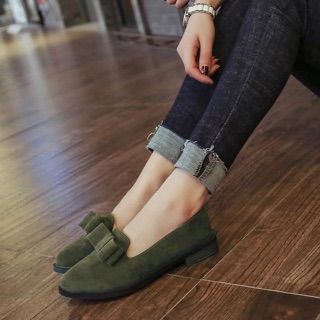 Giày búp bê da lộn sz 35-40