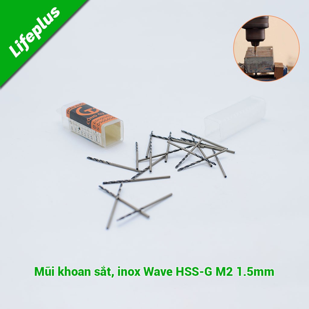 Mũi khoan sắt inox Waves HSS-G M2 ( ∅1.0-3.5mm)