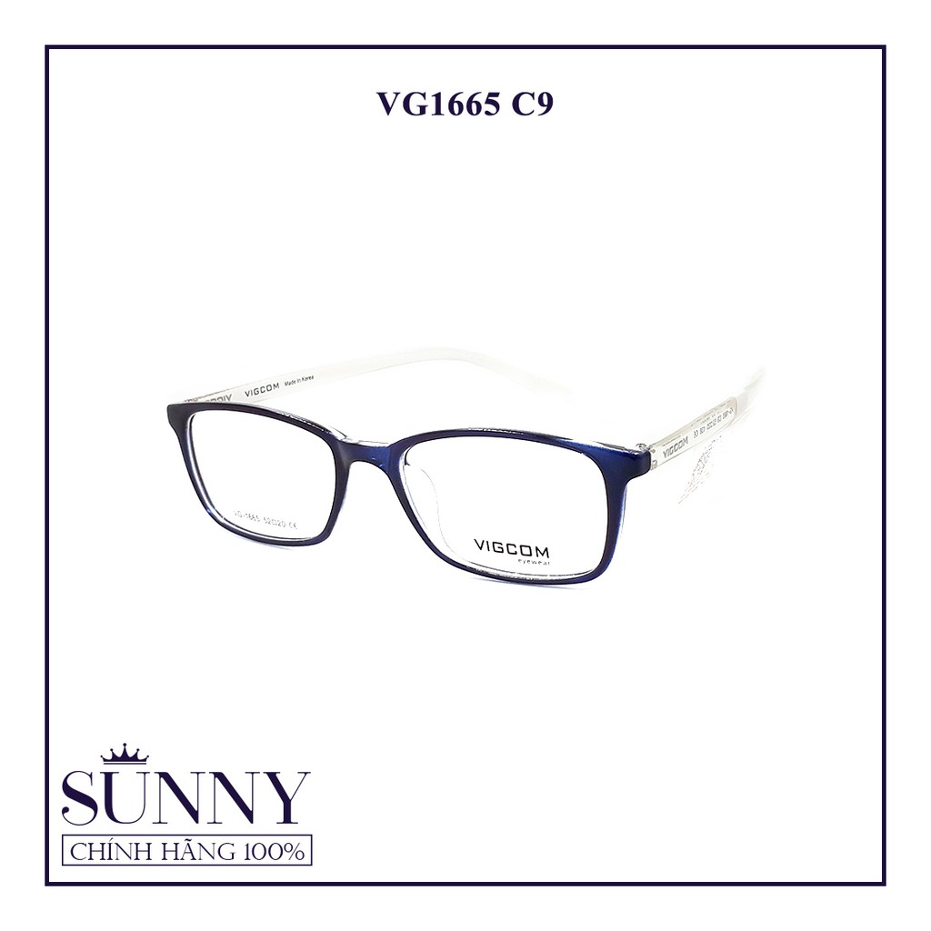 Gọng kính Vigcom VG1665 chính hãng, thiết kế dễ đeo bảo vệ mắt