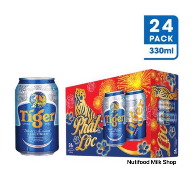 [ BIA XUÂN ] THÙNG 24 LON BIA TIGER 330ml