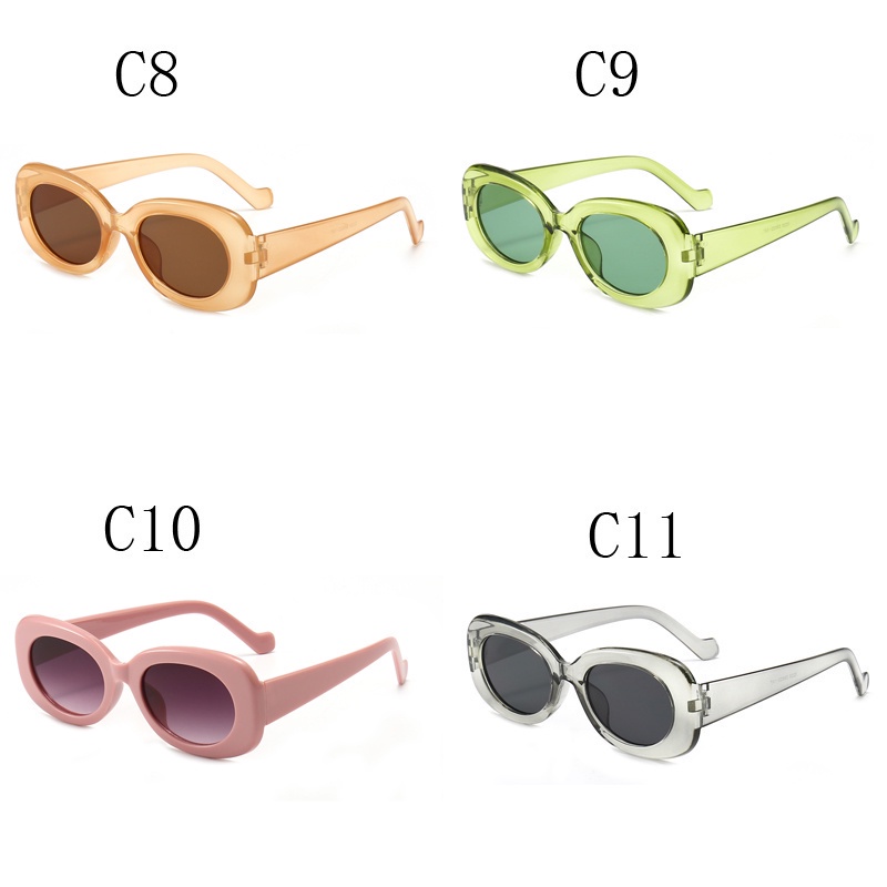 Mới Kính Mát Gọng Oval Thời Trang Dành Cho Nam Và Nữ