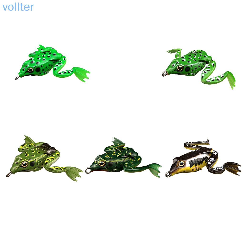 【Sản phẩm khuyến cáo】5cm Frog Spinner Colorful Fishhook Fishing Hook Lure Minnow Salmon Fish Lure Trout Artificial Bait