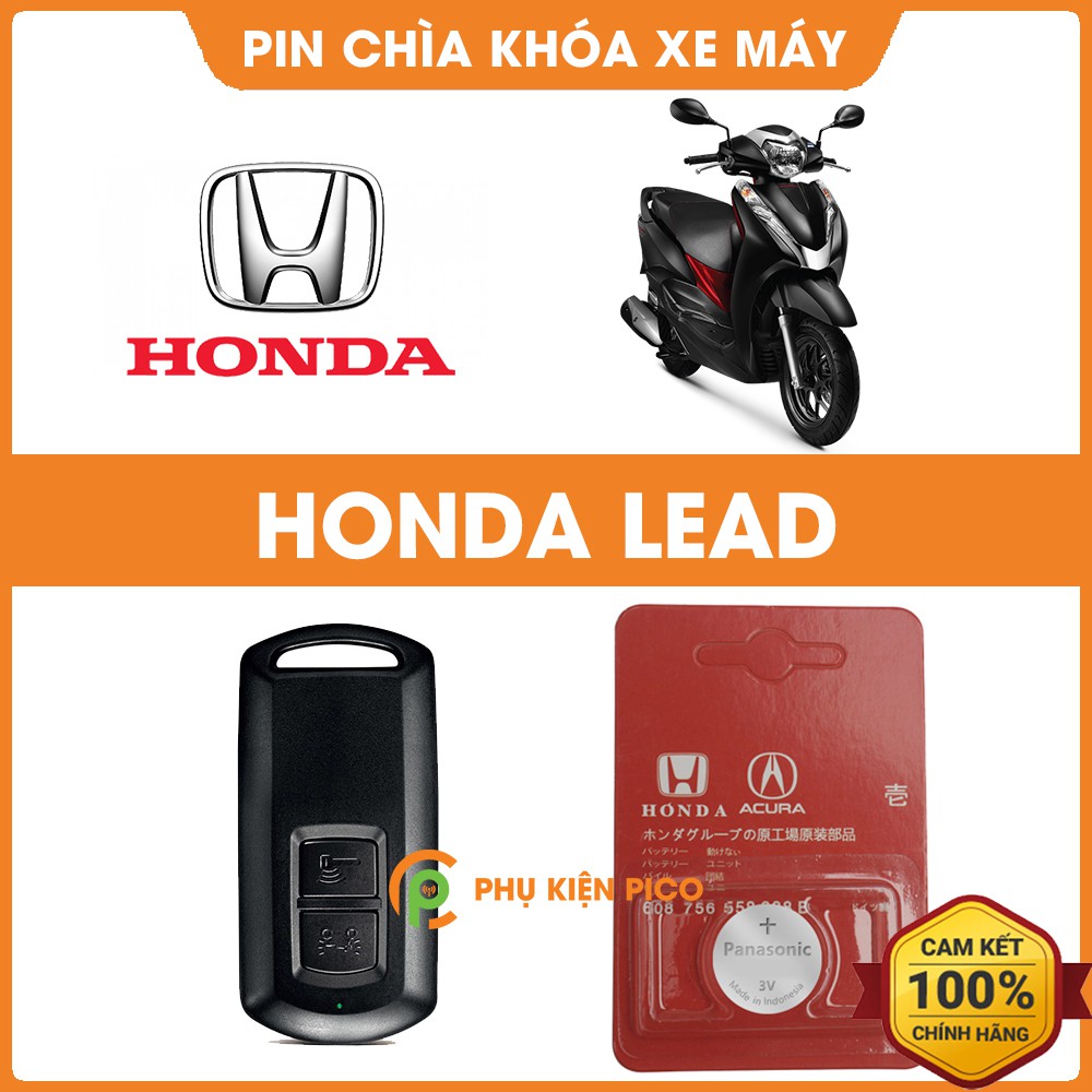 Pin chìa khóa xe máy Honda Lead chính hãng Honda sản xuất tại Indonesia 3V Panasonic