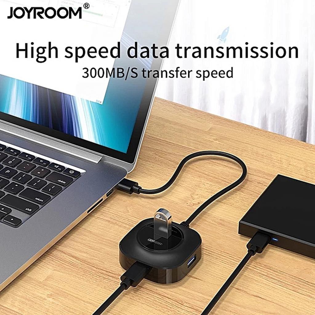 Bộ Chia 4 Cổng USB OTG Earldom HUB03-JOYROOM - THIẾT BỊ KẾT NỐI ĐIỆN THOẠI VỚI BÀN PHÍM VÀ CHUỘT CHƠI GAME MOBILE