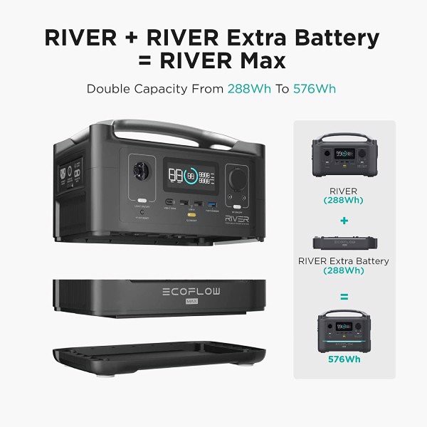 Máy Trạm Tích Điện EcoFlow RIVER Max Portable Power Station