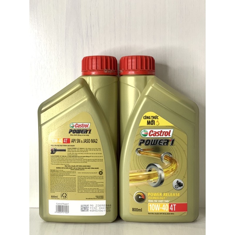 Nhớt XE SỐ Castrol Power 1 4T, SAE 10W40, API SN