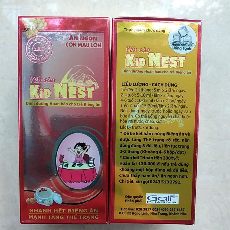 KIDNEST - KIDS NEST yến sào tâm sen - YẾN SÀO KID NEST hoàn 200% nếu không ăn ngủ ngon