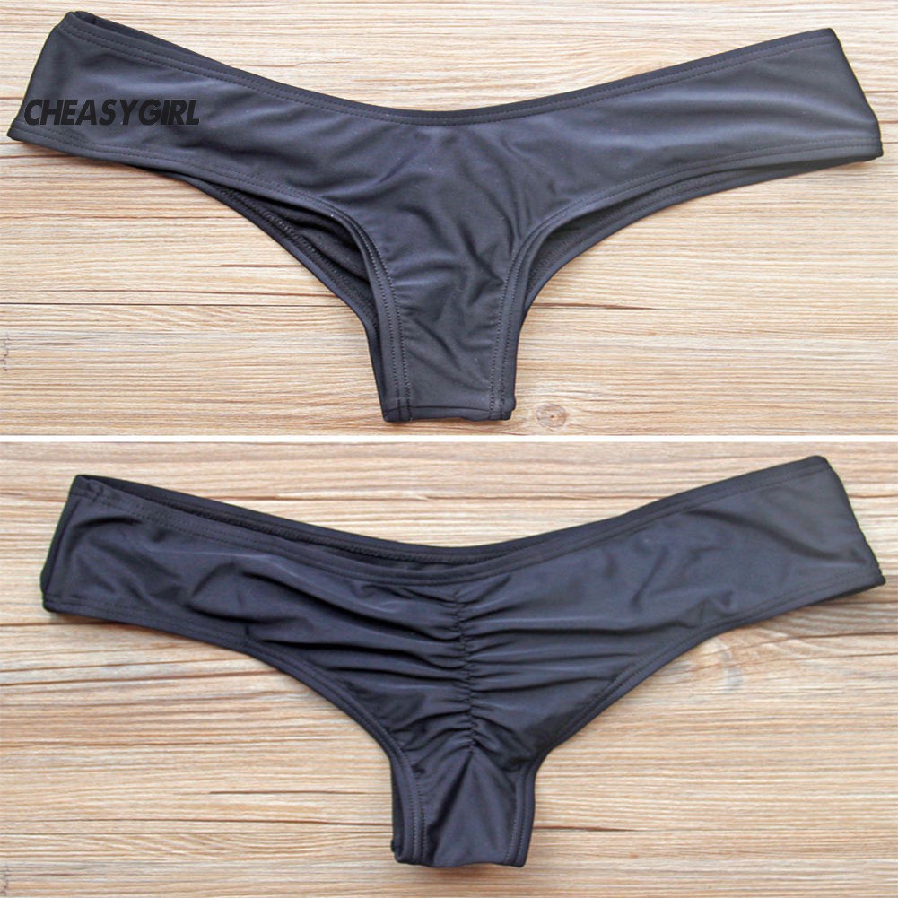 ♤Đồ Bơi Bikini Màu Sắc Trơn Quyến Rũ Dành Cho Nữ