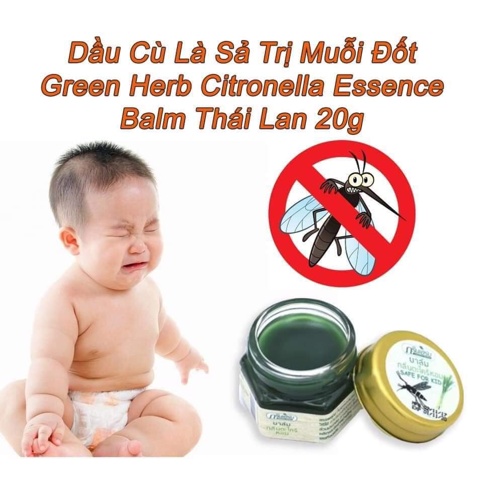 Cao thoa muỗi đốt Green Herb balm 20gr Thái lan