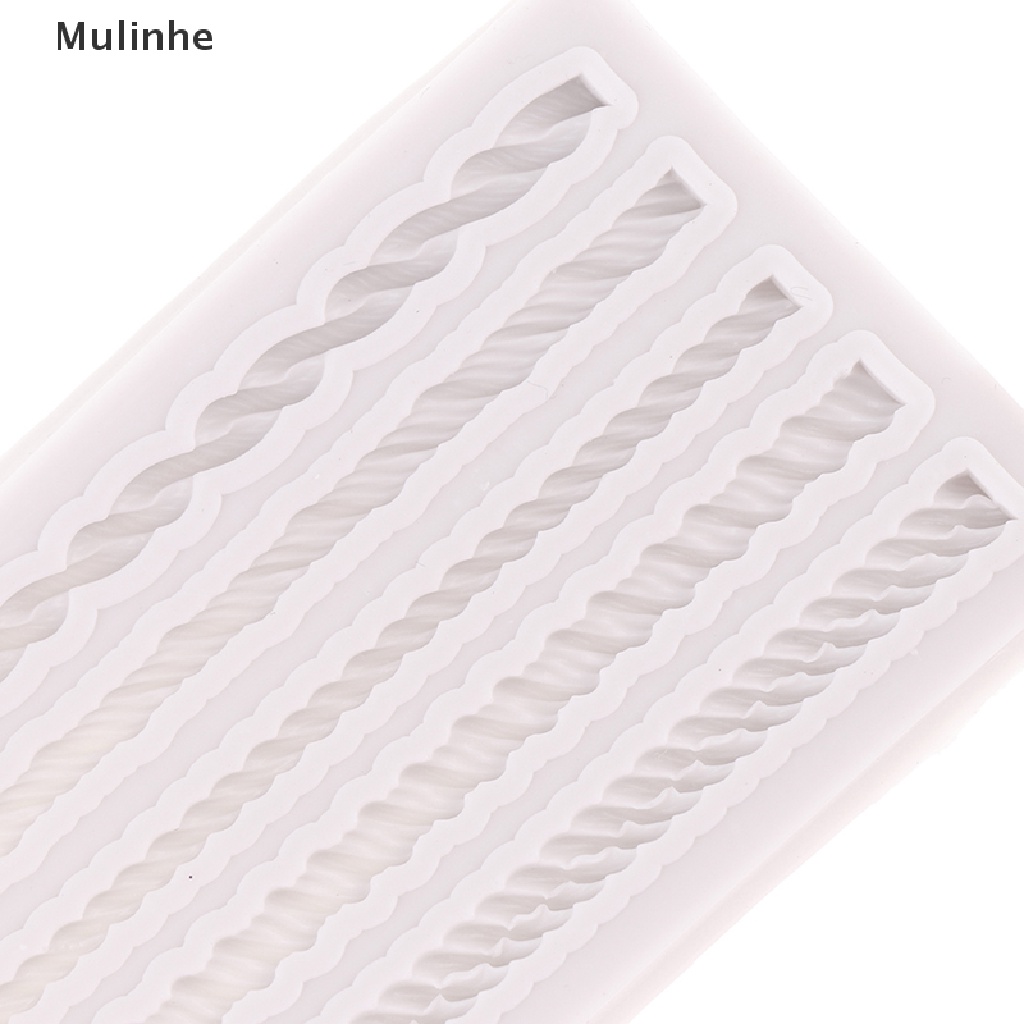 Khuôn Silicone Làm Bánh / Sô Cô La DIY Hình Dây Thừng Năm Đường Tiện Lợi Dành Cho Nhà Bếp