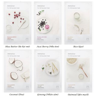 Combo Mặt Nạ Giấy Innisfree My Real Squeeze Mask