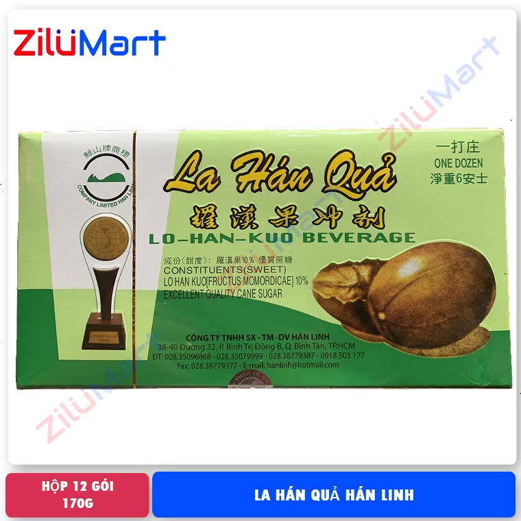 La hán quả Hán Linh (loại có cúp vàng) loại 170g