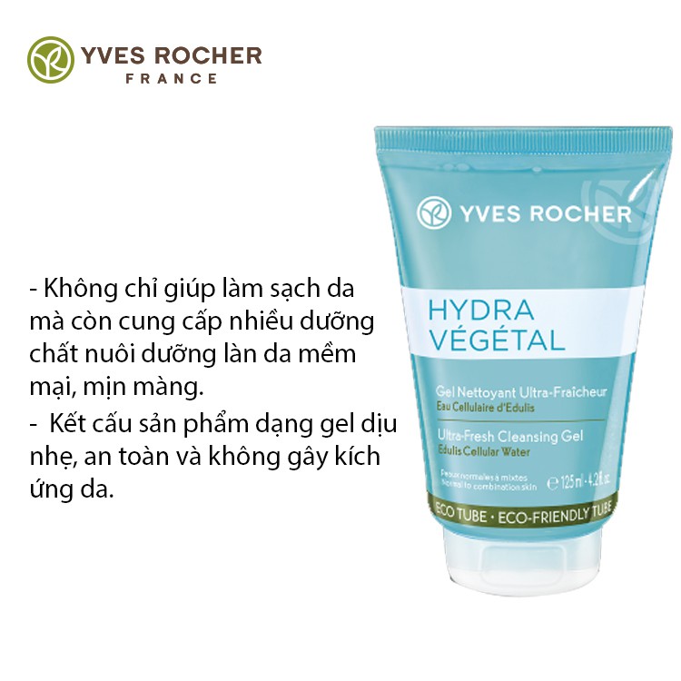 Gel Rửa Mặt Cấp Ẩm Yves Rocher Ultra Fresh Cleansing Gel 125ml | BigBuy360 - bigbuy360.vn