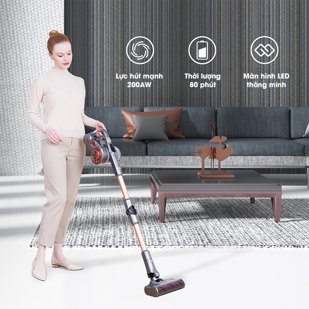 JIMMY H9 Pro Vacuum Cleaner máy hút bụi không dây hút mạnh 25000PA Linh hoạt - Ngoc Vien Store