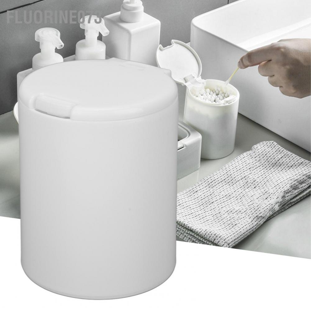 [Hàng mới về] Hộp đựng miếng bông chống bụi thiết kế nhấn hình tròn nhỏ nhẹ nhàng