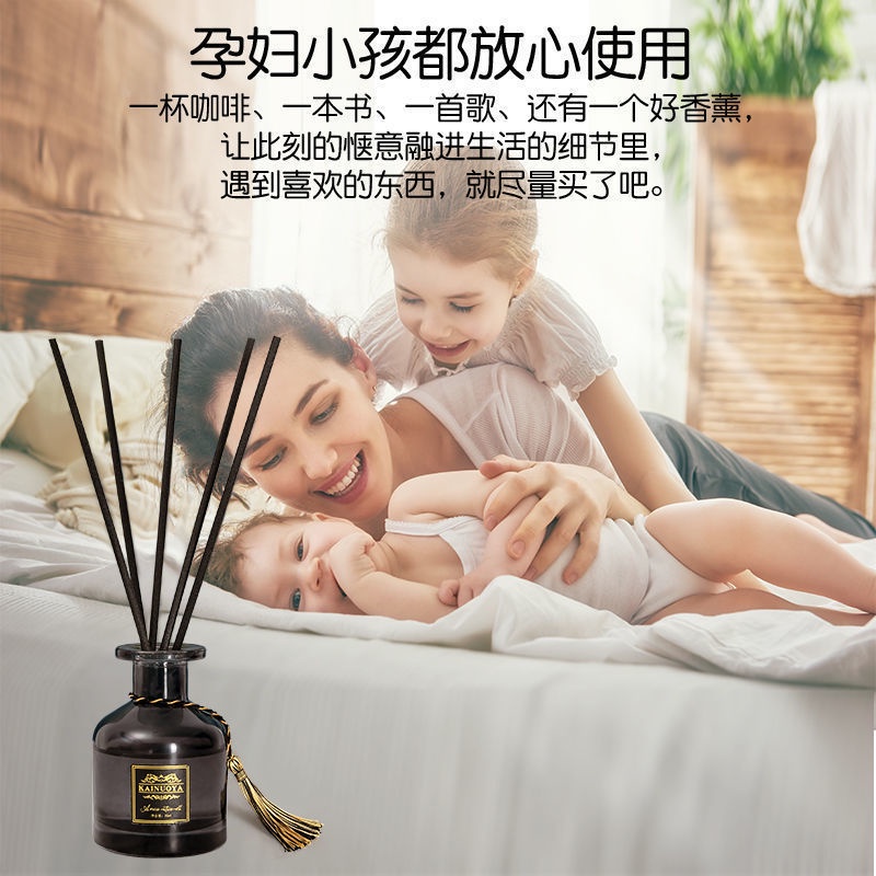 Tinh dầu khuếch tán thơm phòng cao cấp kèm que gỗ và dây trang trí  TD10-H2A
