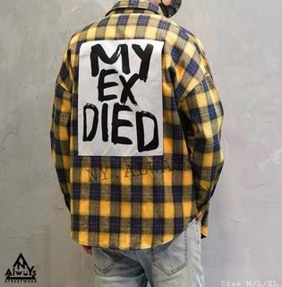 Sơmi caro MY EX DIED