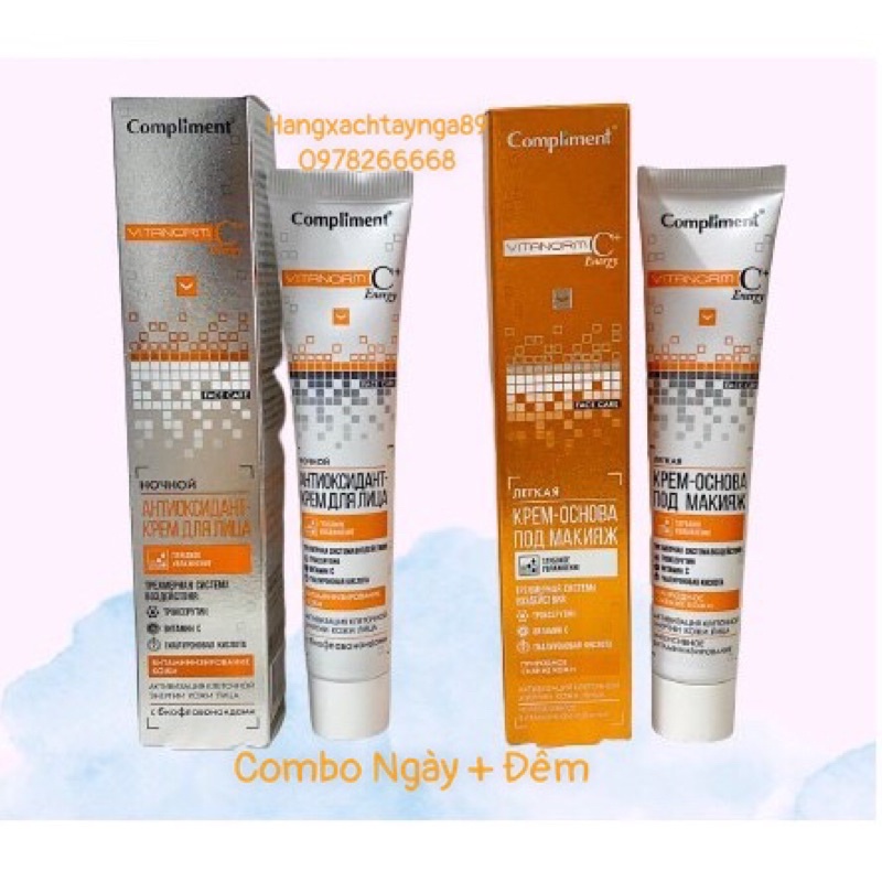 Kem C Compliment Vitanorm C + 50ml Anti oxidant  Ngày + Đêm