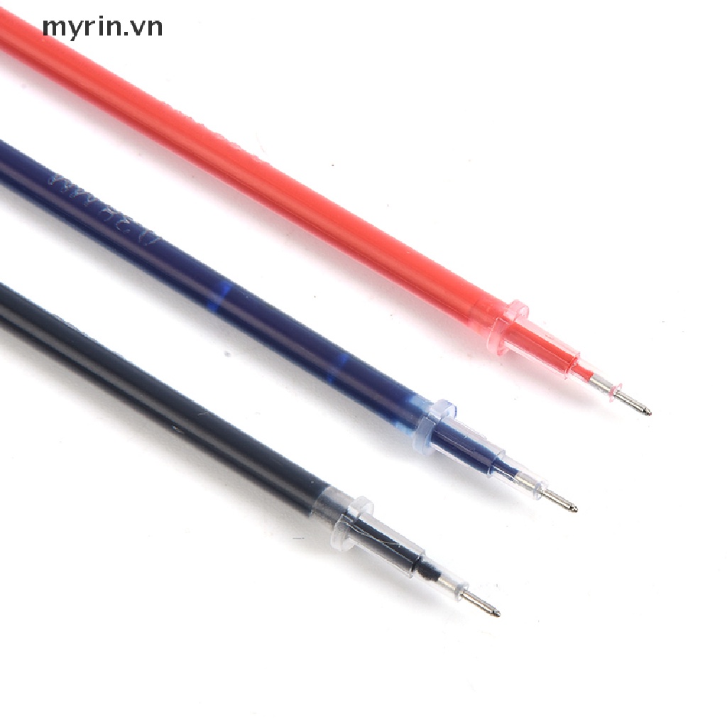 Set 10 Ruột Bút Mực Gel 0.38mm Màu Đỏ / Xanh Đen