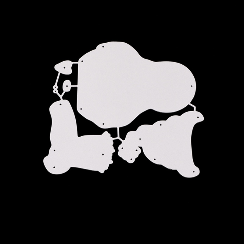 Khuôn Cắt Giấy Kim Loại Hình Người Tuyết Giáng Sinh