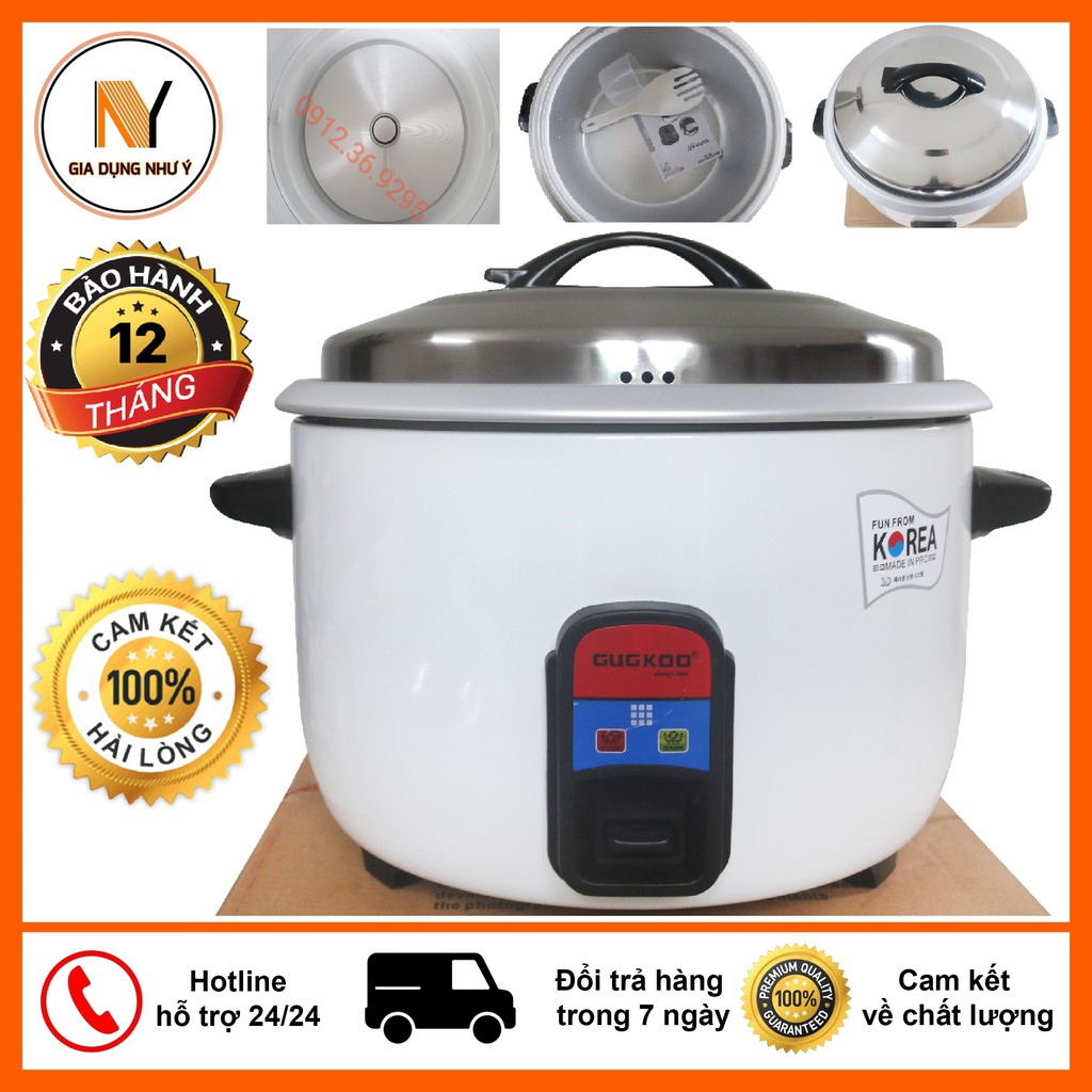 [Mã 154ELSALE2 giảm 7% đơn 300K] Nồi Cơm Điện Công Nghiệp GUCKOO 13 LÍT 2000W Bền Dày Nấu Cơm Ngon BH 12 Tháng