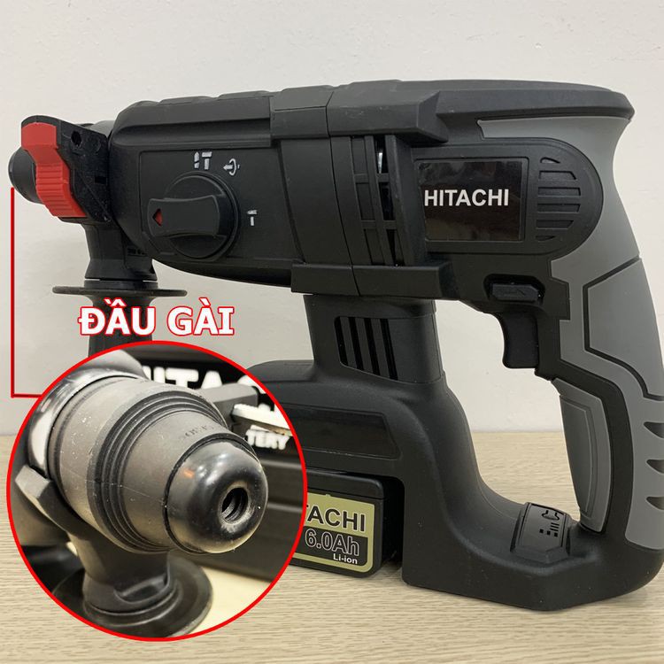 Máy Khoan Đục Bê Tông HITACHI 118V, 3 Chức Năng, 2 PIN, Không Chổi Than,máy siêu khỏe