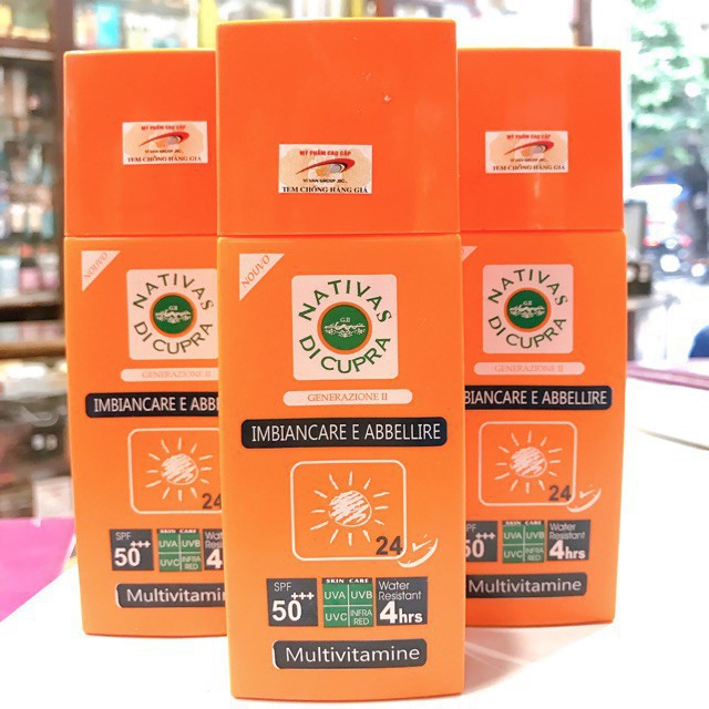 Kem chống nắng Nativas Dicupra SPF50++ chống nắng hiệu quả trong thời gian dài