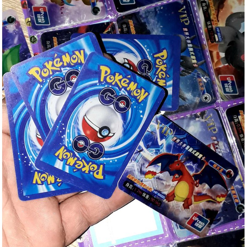 Sét 45 thẻ bài Pokemon_Vip bằng nhựa cứng kích thước 4x6cm